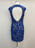 Aidan Mattox · Royal Lace Overlay · 4 · Royal Blue