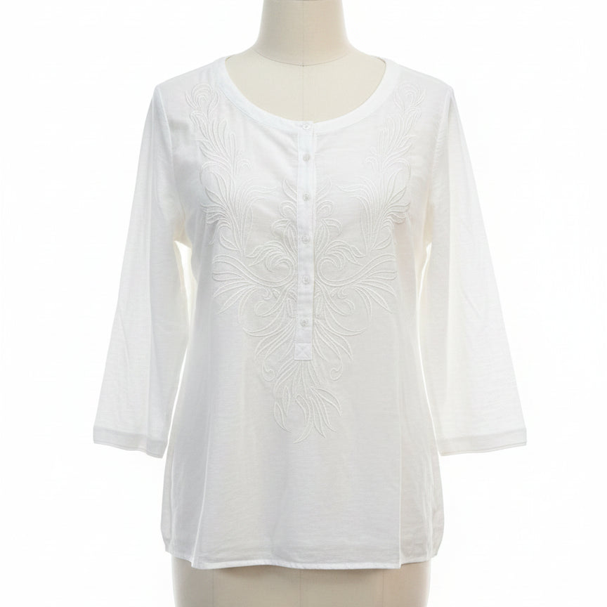 Sundance · BOHO CHIC TOP · Large · Cream