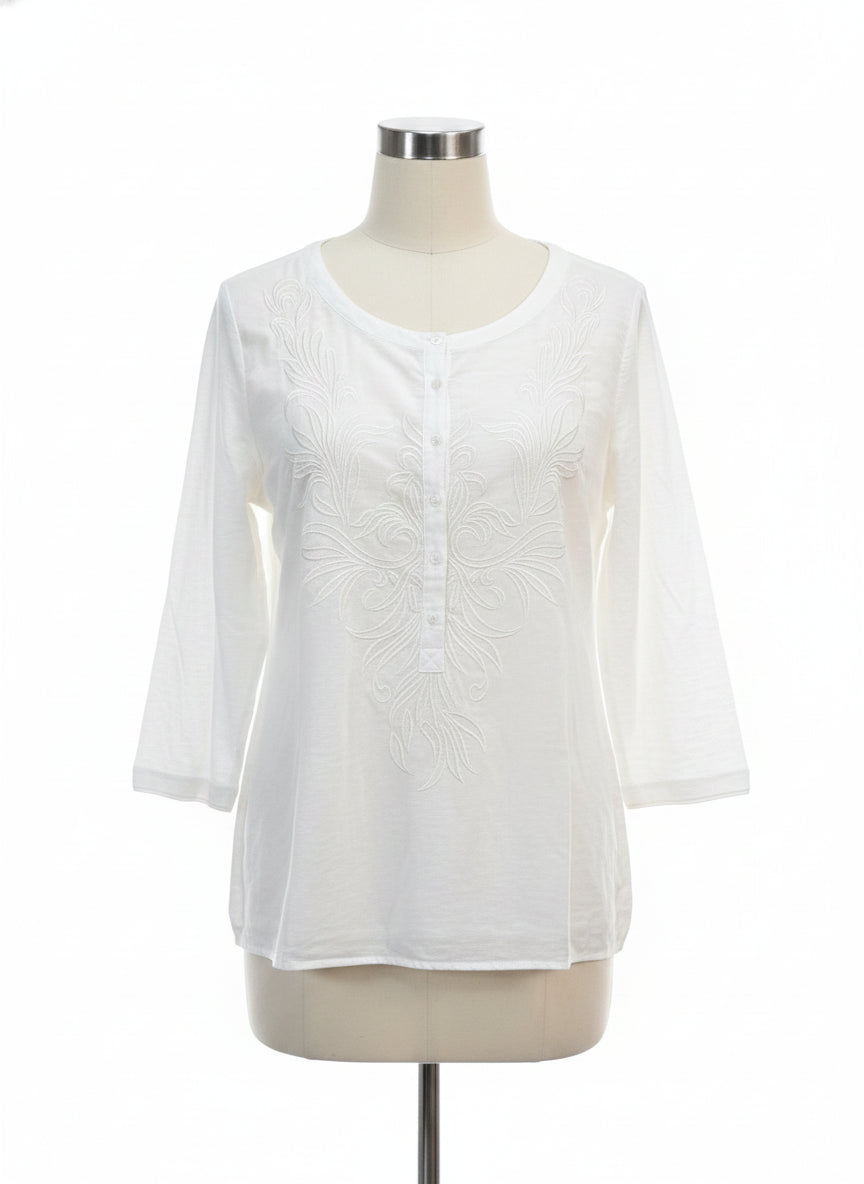 Sundance · BOHO CHIC TOP · Large · Cream