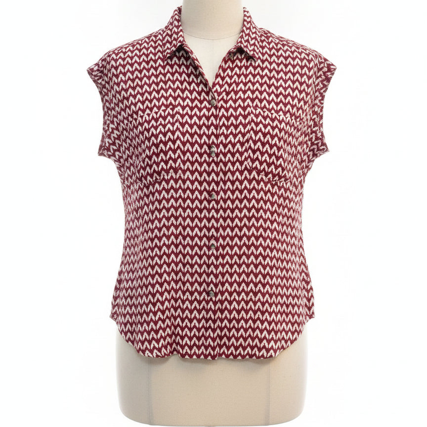 Jachs Girlfriend · Cap Sleeve Top · XLarge · RedWhite