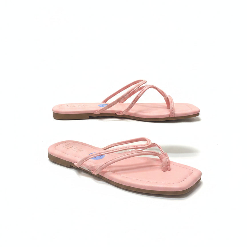 Nicole Miller · Arris peek-a-boo flipies · 7.5 · Ballet Pink