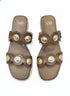 Söfft · Ezra Flat Slides · 8 · BrownGold