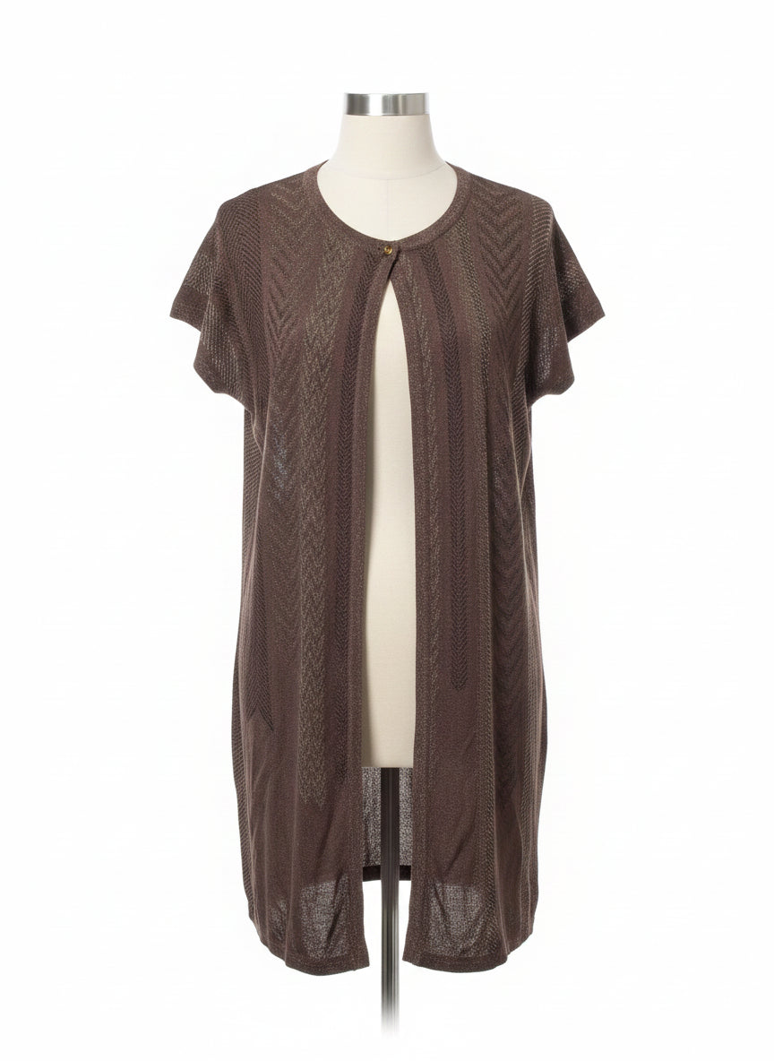 Chico's · Chico's · Button Up Cardigan · Medium · BrownGold · MEDIUM · BrownGold