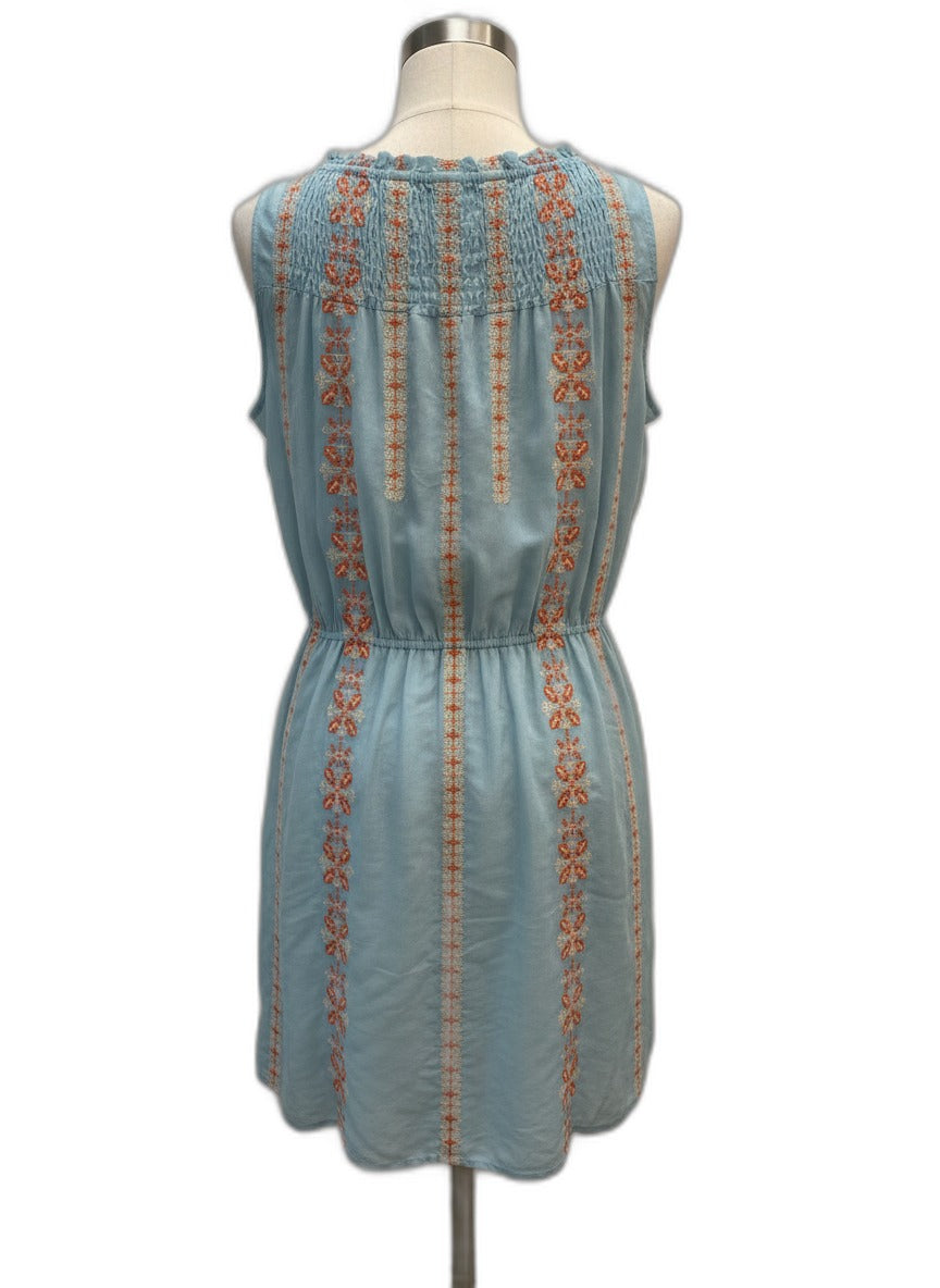Sundance · Boho Chic Dress · Large · AquaCoral