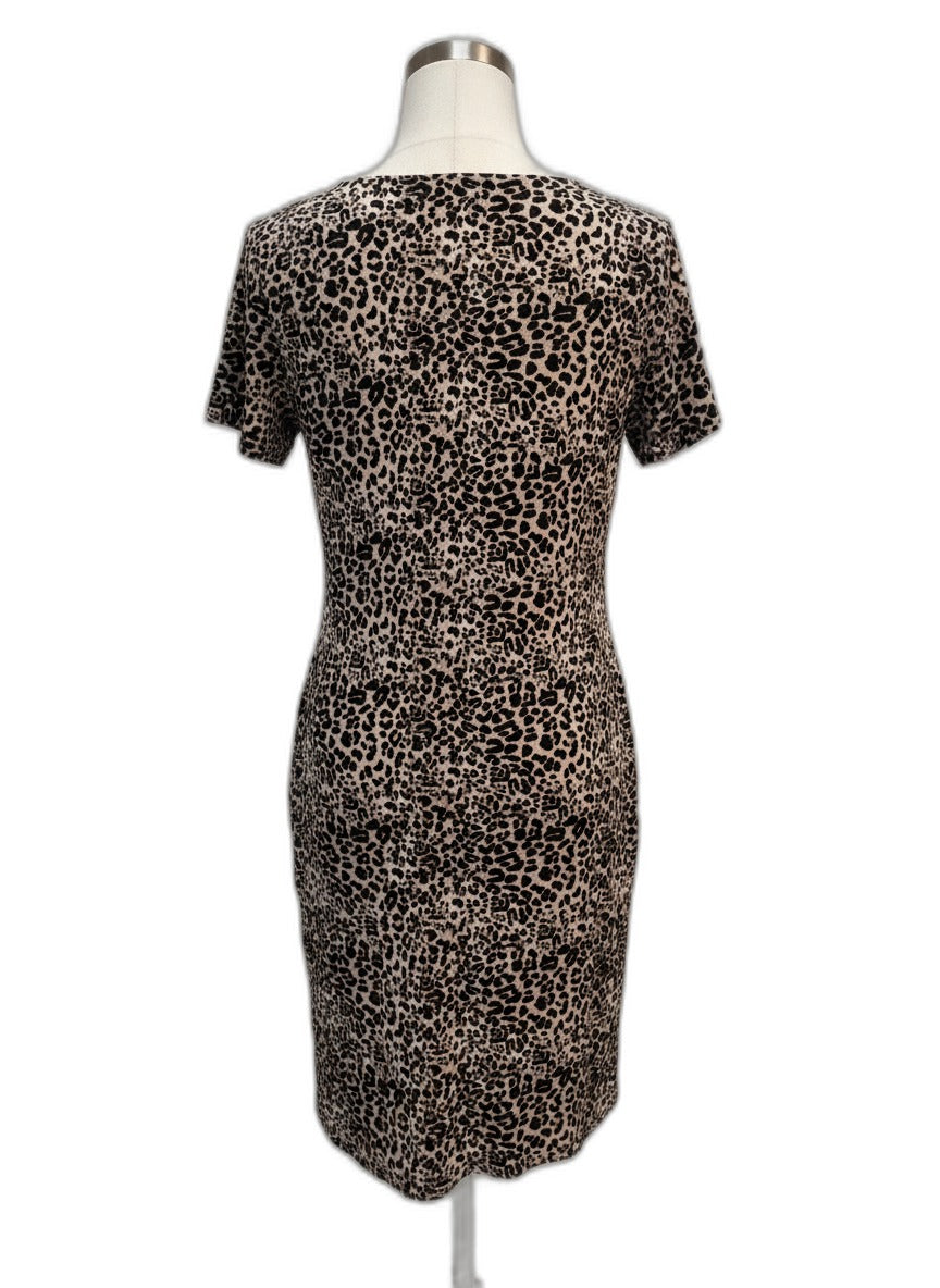 Vince Camuto · ShortSleeve Dress Cheetah Keyhole · Small · Cheetah