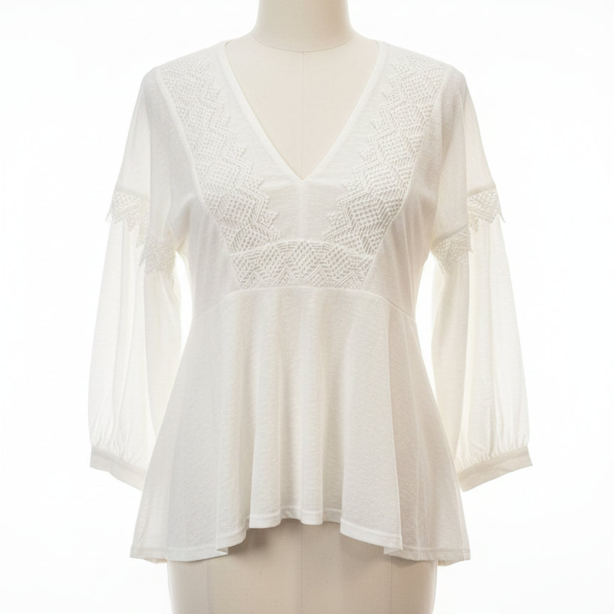 Sundance · Boho Top · Small · White