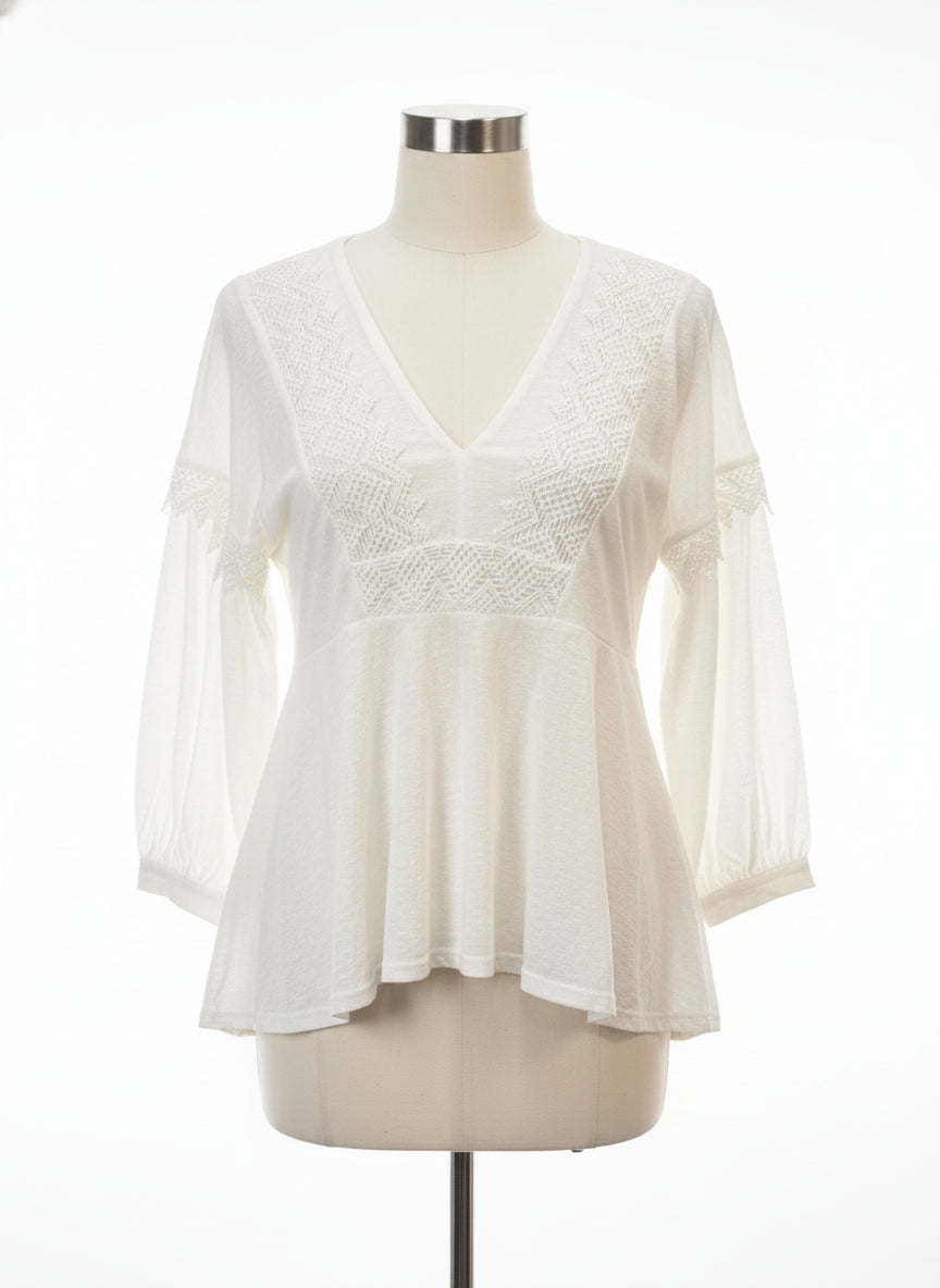 Sundance · Boho Top · Small · White