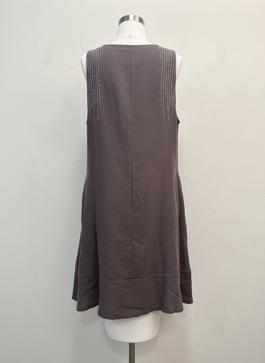 Yea · Cute Button Detail Dress · S/M · Brown