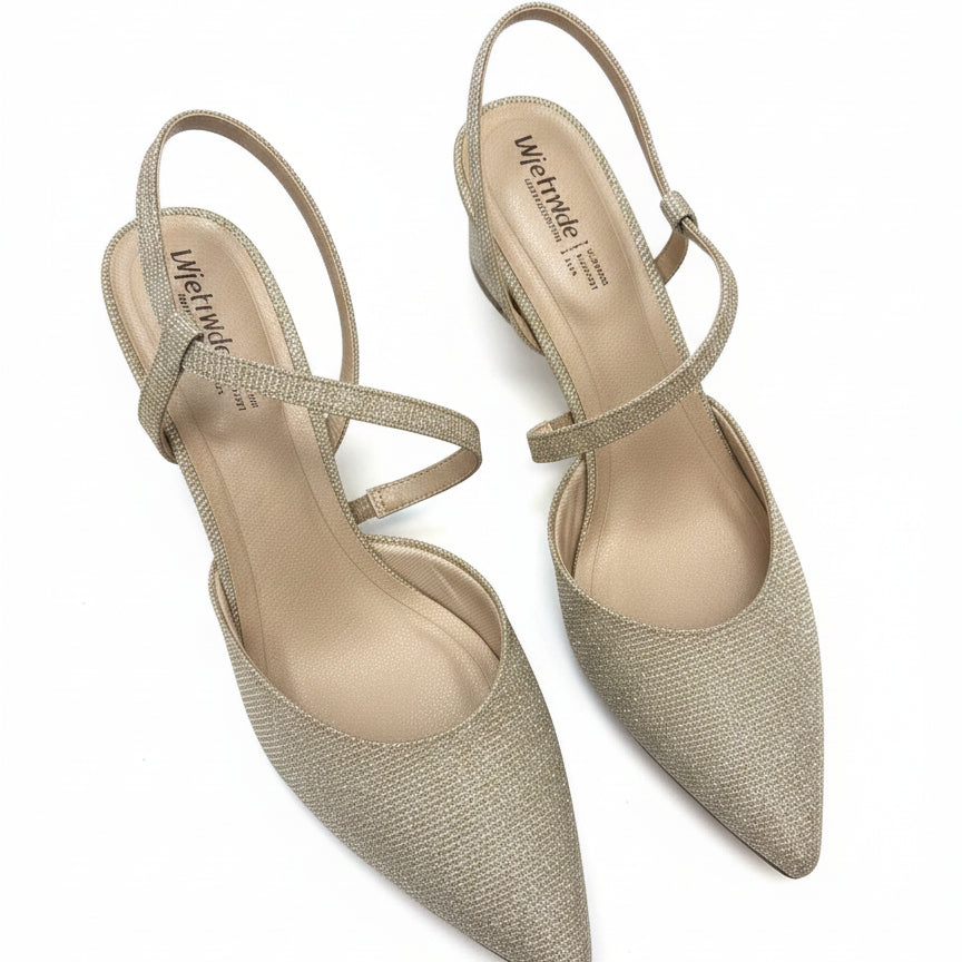 LifeStride · Minimalist, Platino Pointed Toe · 10 · Gold
