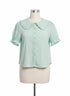 TCR · Peter Pan Collar Fashion Top · Small · Mint