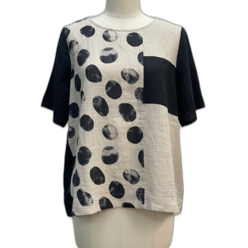 FOIL · Blouse · Medium · Cream/Black