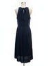 Banana Republic · Sleeveless Pleated Laser Cut Dress · 8 · Navy