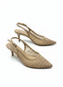 Calvin Klein · Strap Back Kitten Heel · 7.5 · Tan