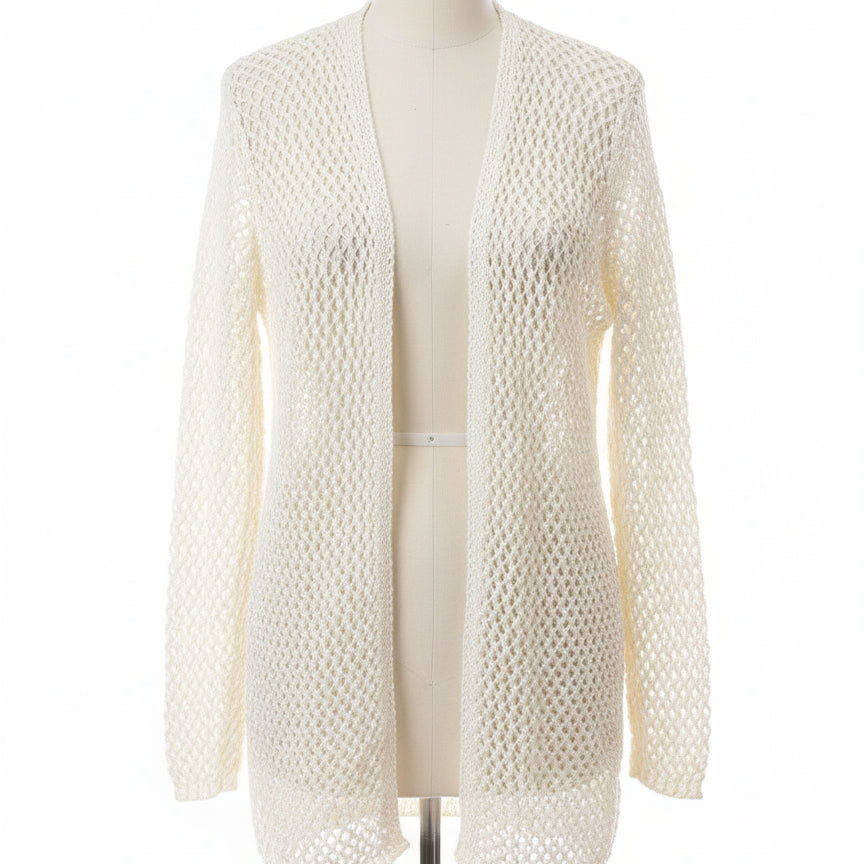 Artelier · Open Drape Cardigan · Small · Cream