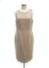 Banana Republic · Sleeveless Dress Button Detail · 10 · Wheat