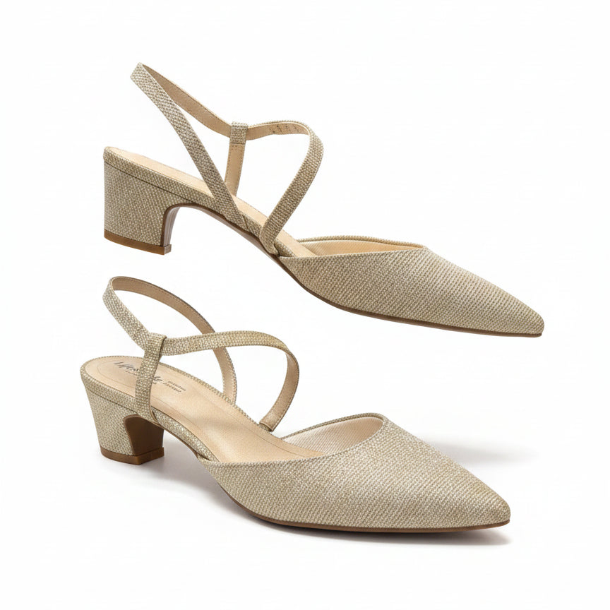 LifeStride · Minimalist, Platino Pointed Toe · 10 · Gold