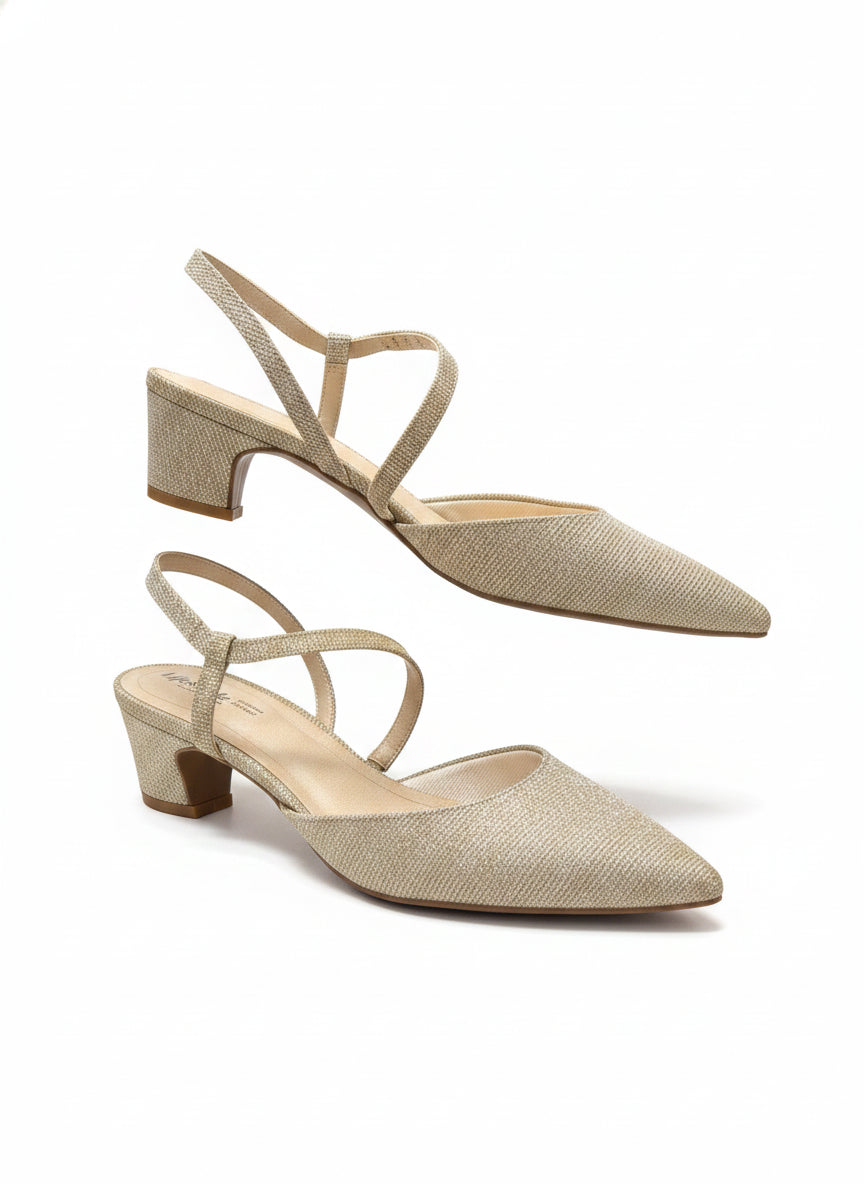 LifeStride · Minimalist, Platino Pointed Toe · 10 · Gold