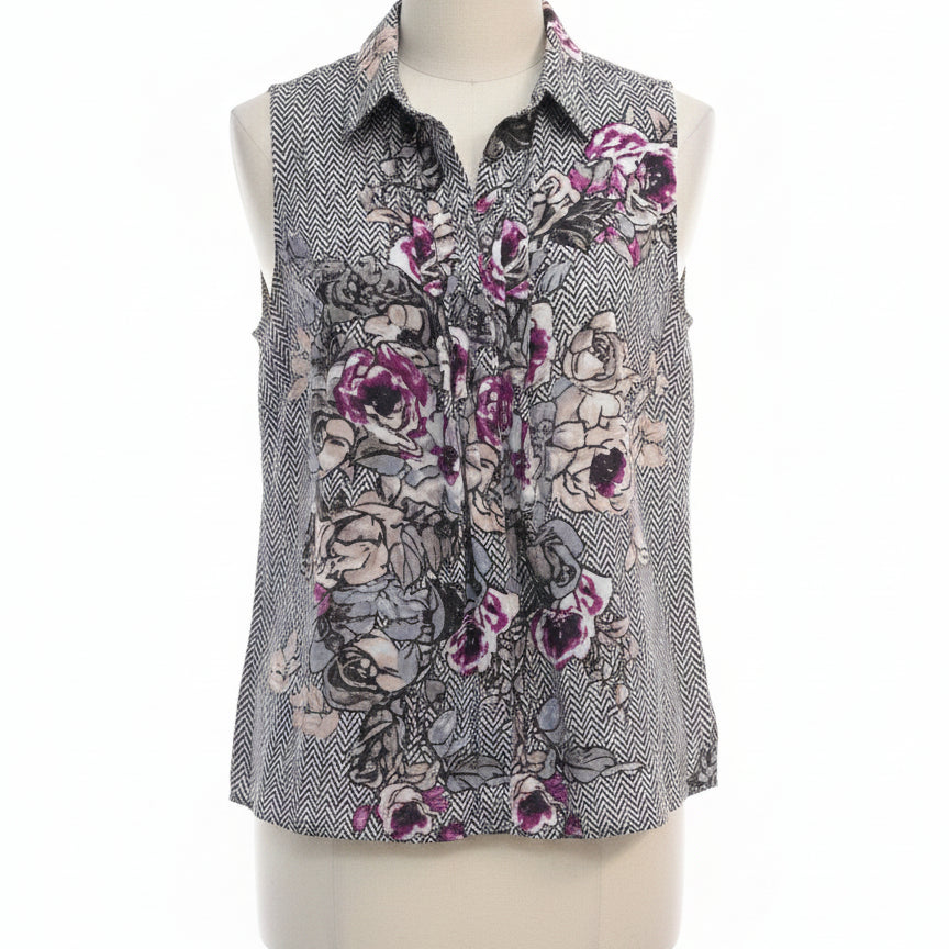 FYLO · WhiteBlk Floral Print · Large · WhiteBlk Floral