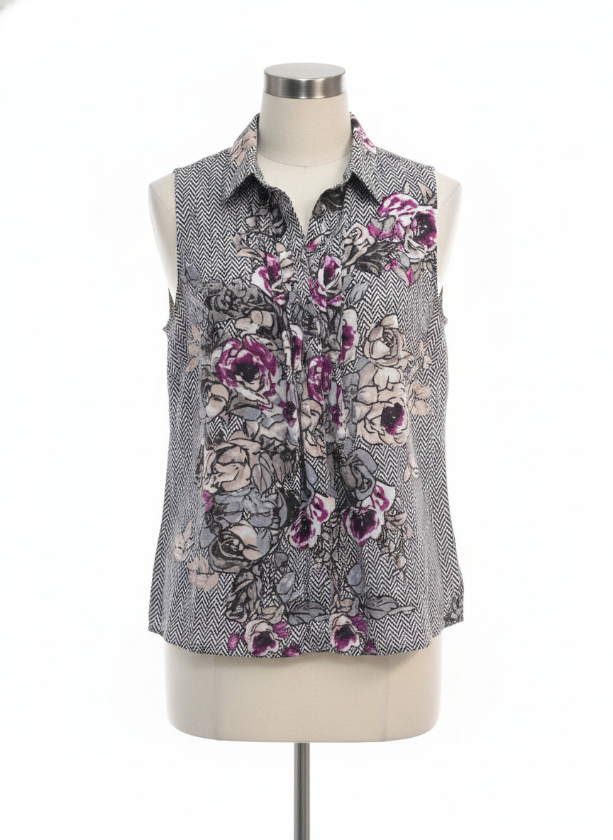FYLO · WhiteBlk Floral Print · Large · WhiteBlk Floral