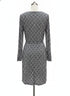 Pink Tartan · Wrap Dress · Medium · NavyWhite