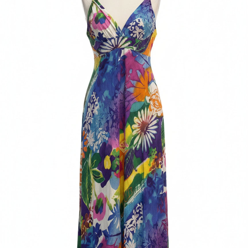 JamsWorld · Sleeveless Dress · Medium · PurpMulti
