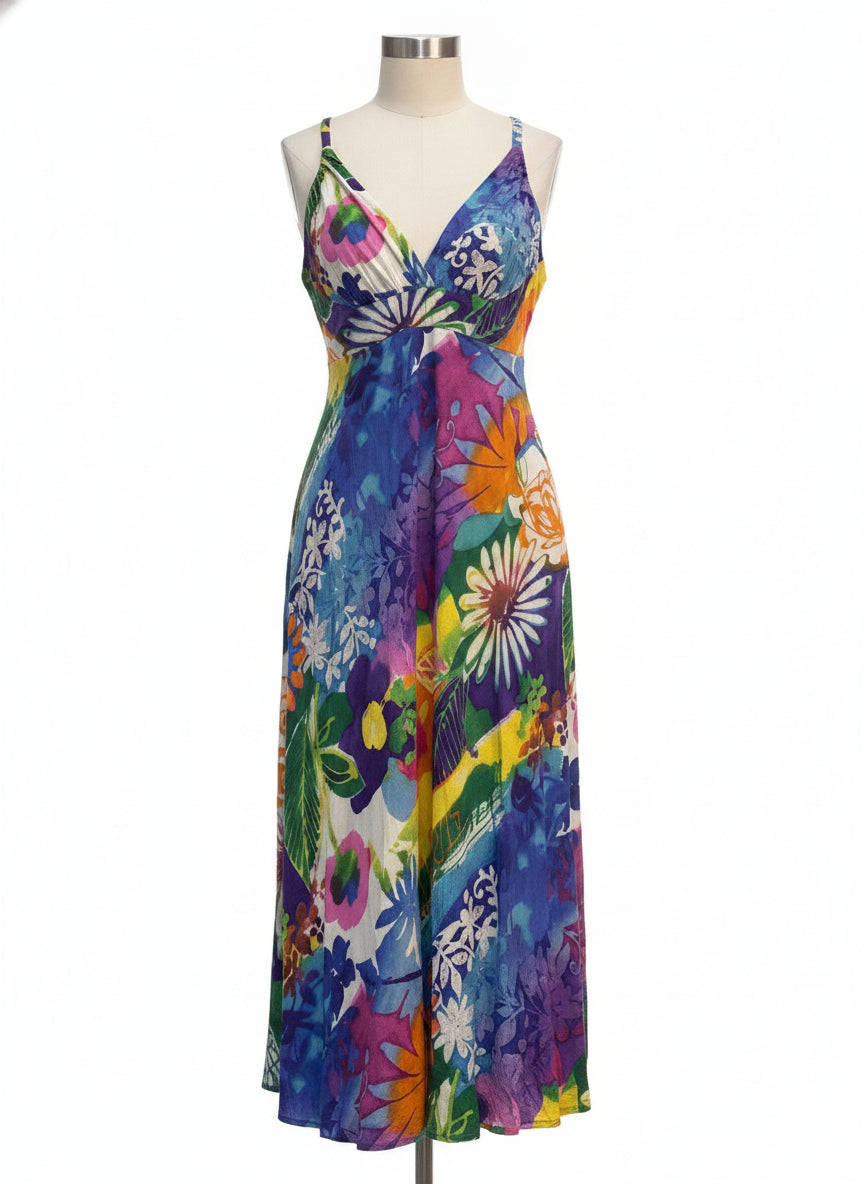 JamsWorld · Sleeveless Dress · Medium · PurpMulti
