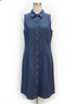Anne Klein · Sleeveless Dress · 10 · Denim