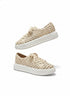 Charles David · Reason Raffia Platform Sneakers · 7.5 · Natural