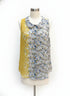 CAbi · Offsides Floral Blouse · XLarge · GrayYellow Floral Print