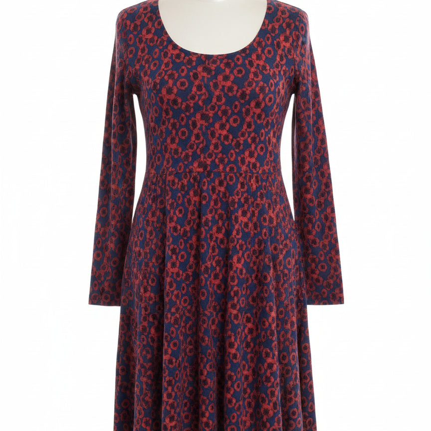 Sahalie · Poppies · XLarge · Navy/Red
