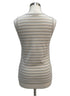 St. John · Tank Top · Medium · Beige/Gray Stripes