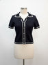 Bailey44 · Knit Top · Medium · Black/White