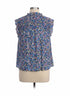 NanetteLepore · Flutter Sleeve Top · Medium · Gray Floral