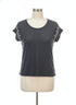 Garnet Hill · Cap Sleeve Top · Medium · BlackWhite