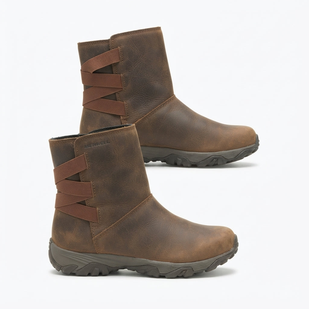 Merrell · Coldpack Ice+Stretch Polar Waterproof Boots · 9.5 · Brown