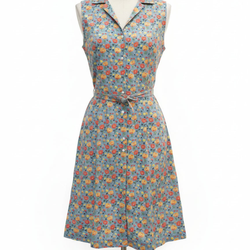 Tease Me! · L.A. Soul Floral Print Dress · Large · TurqOrange