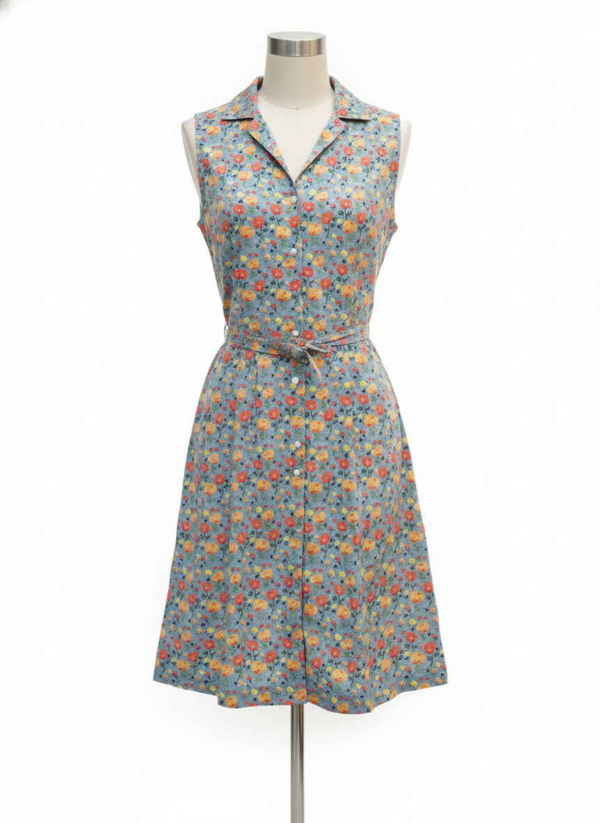 Tease Me! · L.A. Soul Floral Print Dress · Large · TurqOrange