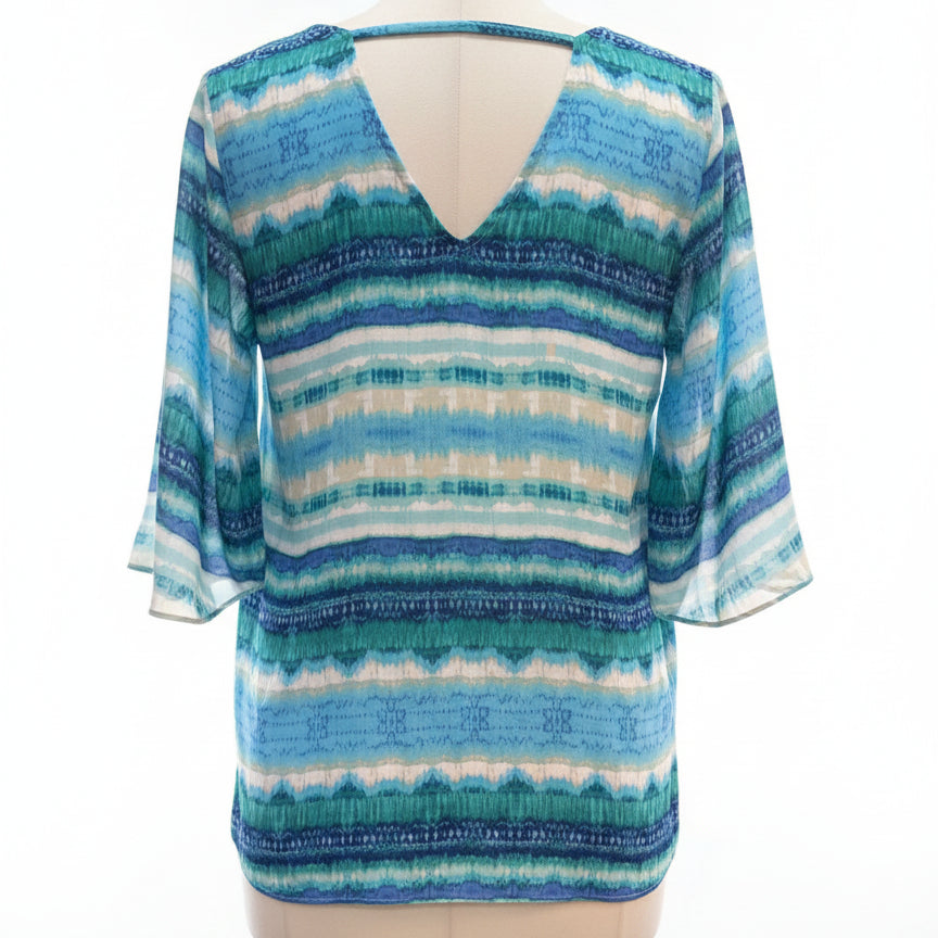 Chico's · ShortSleeve Top · Small · TealNavy