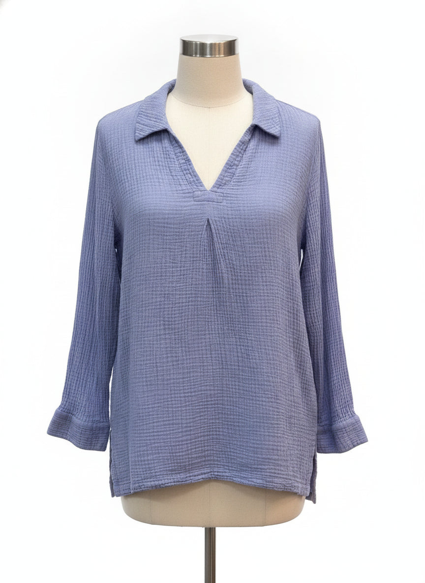 Soft Surroundings · Blouse · Large · LightBlue