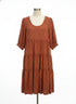Anthropologie · Blue Tassel · Small · Rust Floral