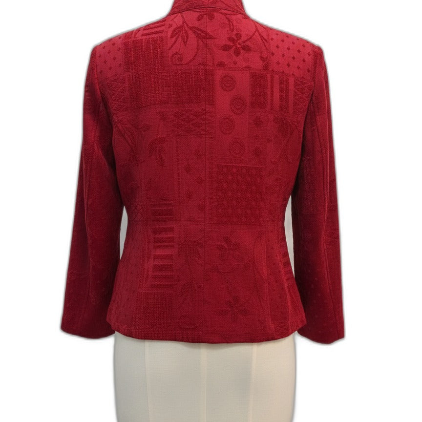 Dressbarn · Tapestry Jacket · Large · Red