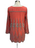 Anthropologie · Blue Tassel Long Sleeve Boho Tunic · Large · CoralMocha
