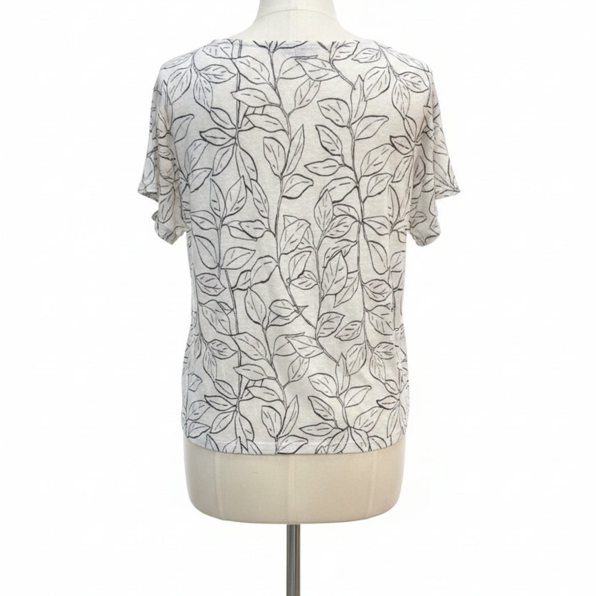 Orvis · Cap Sleeve Top · 1X · White/Black