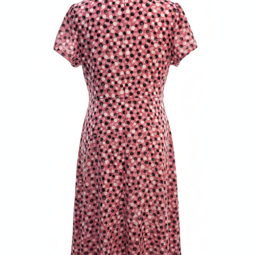 London Times · ShortSleeve Dress · 22W · RoseCream