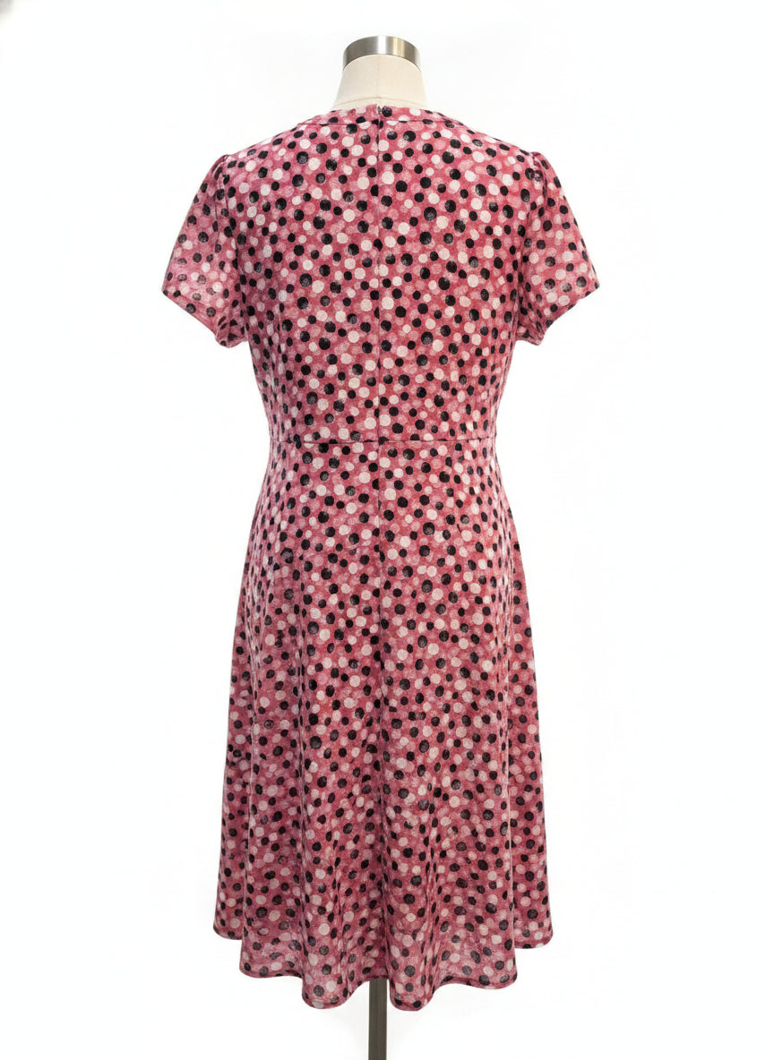 London Times · ShortSleeve Dress · 22W · RoseCream