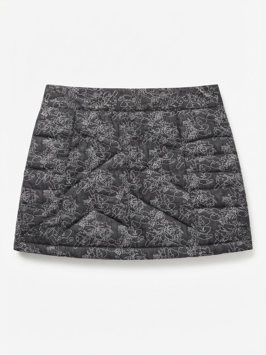 Smartwool · Quilted Puffy Zip Up Skirt · XS/S · GrayWhite