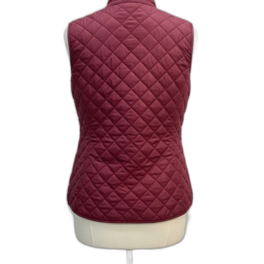 KarenScott · Quilted Vest · Small · Burgundy
