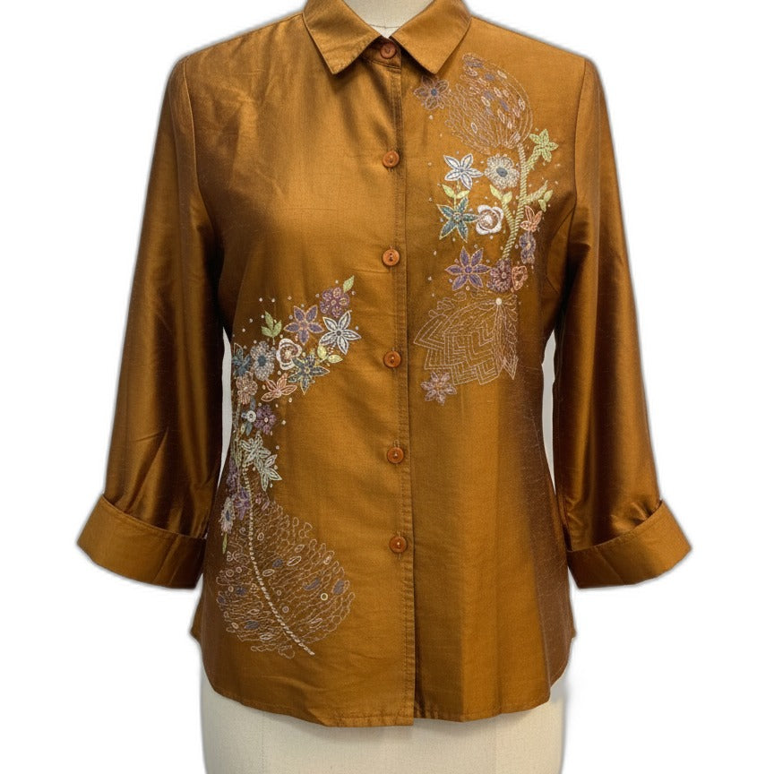 ColdwaterCreek · Shirt · Small · Caramel