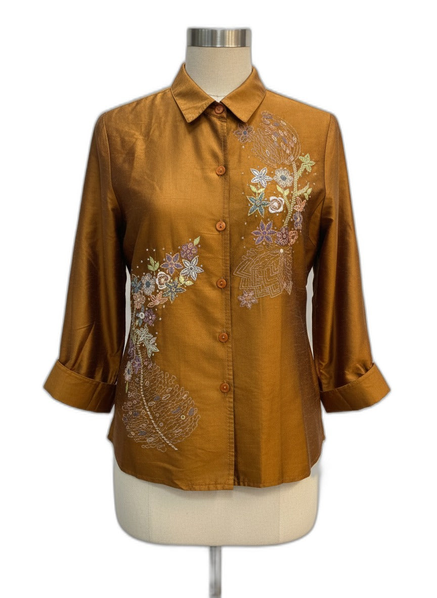 ColdwaterCreek · Shirt · Small · Caramel