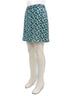 Michael Kors · A-Line floral print · 6 · TurqBlack